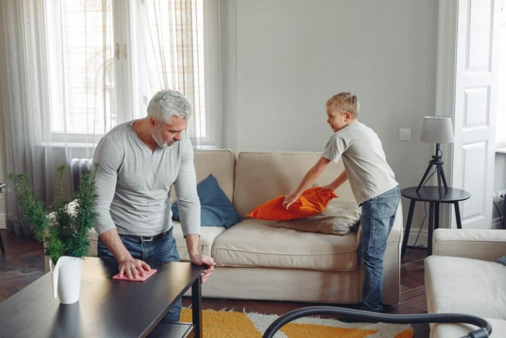 Elderly Man Keeping Active