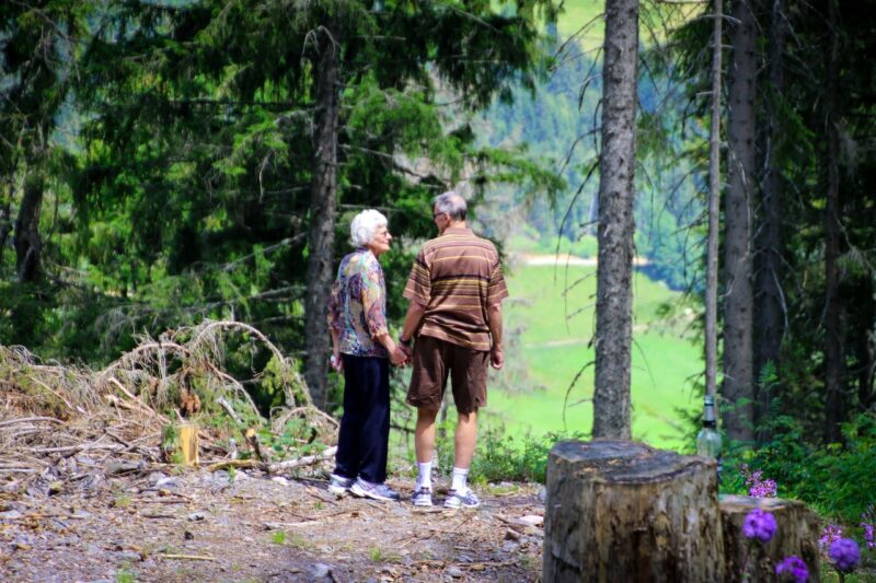 Older Couple In Forest